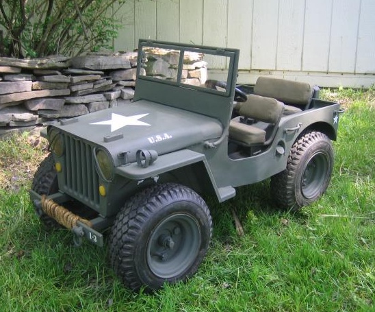 You’ll be amazed at this Mini WWII Willys Military Jeep Go Cart with ...